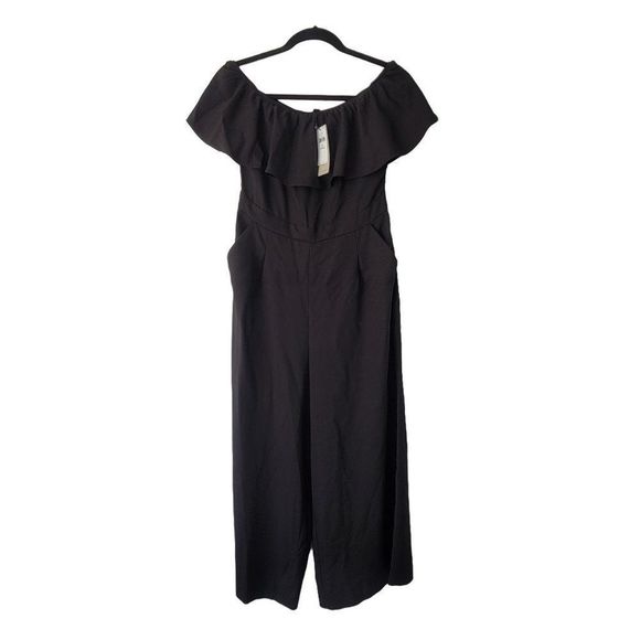 Banana Republic Off The Shoulder Black Jumper - Picture 1 of 14